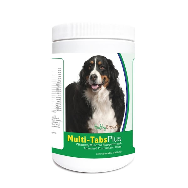 Healthy Breeds Bernese Mountain Dog Multi-Tabs Plus Chewable Tablets, 365PK - 840235123580