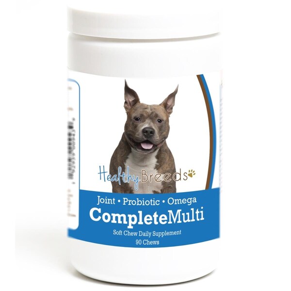 Healthy Breeds American Staffordshire Terrier all in one Multivitamin Soft Chew - 90 Count - HE126845