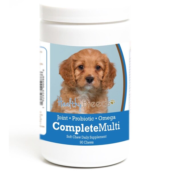 Healthy Breeds Cavapoo all in one Multivitamin Soft Chew, 90PK - 192959009866