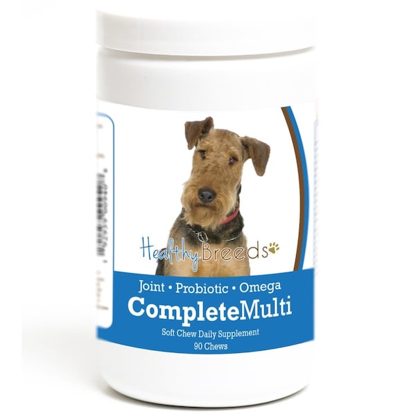Pamperedpets Airedale Terrier all in one Multivitamin Soft Chew, 90PK - PA3500892