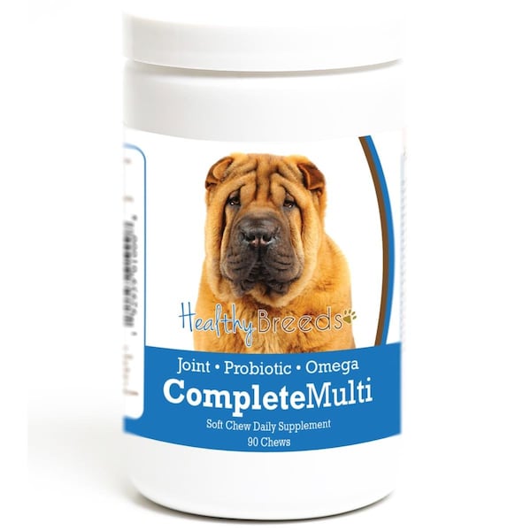 Healthy Breeds Chinese Shar Pei all in one Multivitamin Soft Chew - 90 Count - HE126864