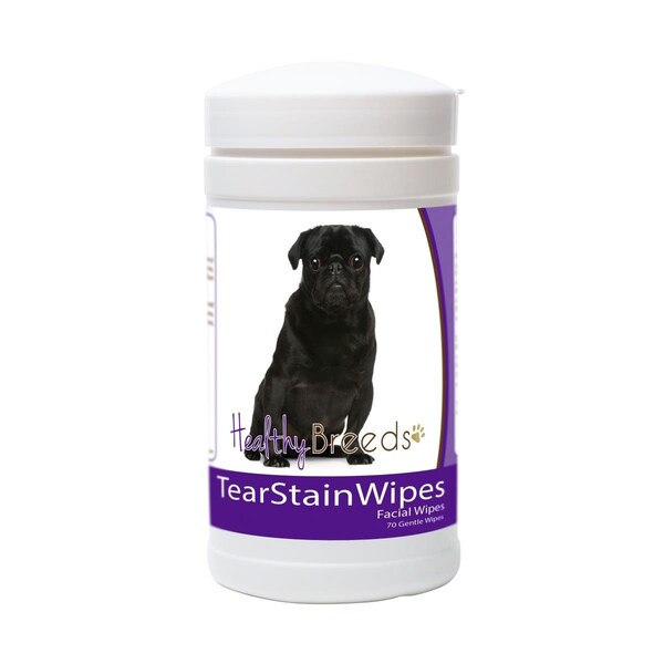 Healthy Breeds Pug Tear Stain Wipes - 840235152927