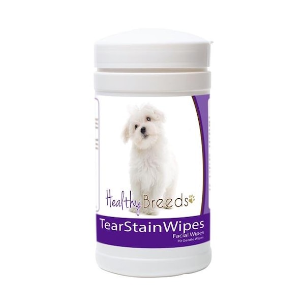 Healthy Breeds Healthy Breeds 840235152965 Maltese Tear Stain Wipes - 840235152965