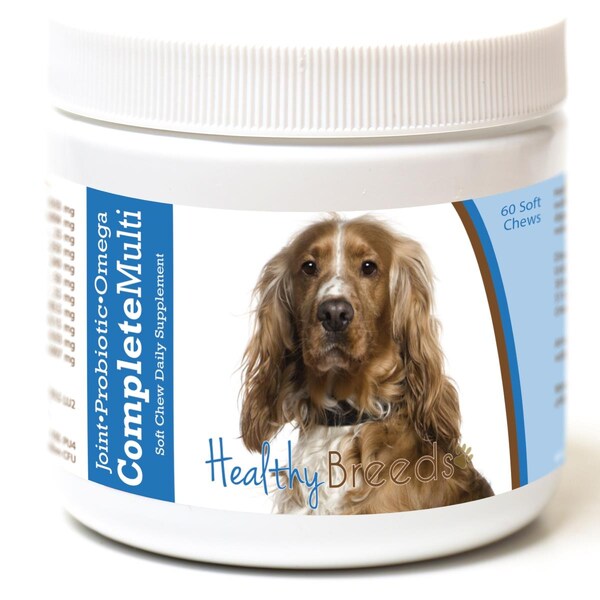 Healthy Breeds English Cocker Spaniel All in One Multivitamin Soft Chew, 60PK - 192959007930
