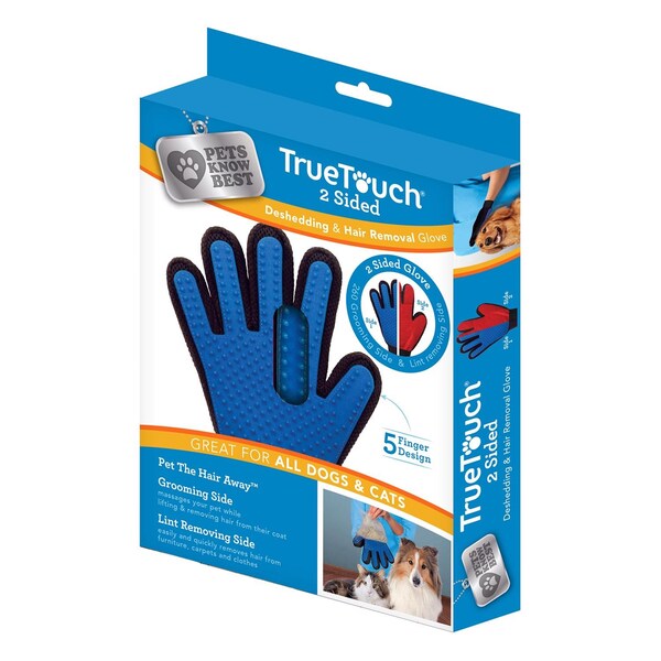 True Touch True Touch As Seen On TV Blue Cat/Dog Grooming Mitt 1 pk - TU011124