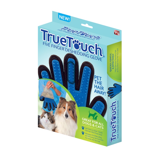 True Touch True Touch As Seen On TV Blue Cat/Dog Grooming Mitt 1 pk - TU011124