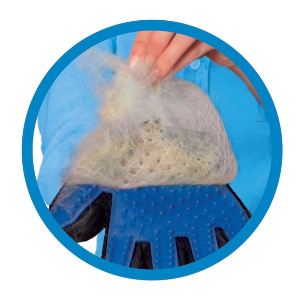 True Touch True Touch As Seen On TV Blue Cat/Dog Grooming Mitt 1 pk - TU011124