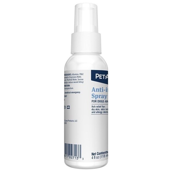 Petarmor Anti-Itch Spray, Liquid, Adult Lifestage, 4 oz Bottle - 2713