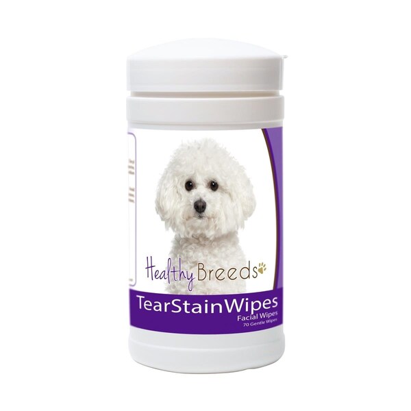 Healthy Breeds Bichon Frise Tear Stain Wipes - 840235152491