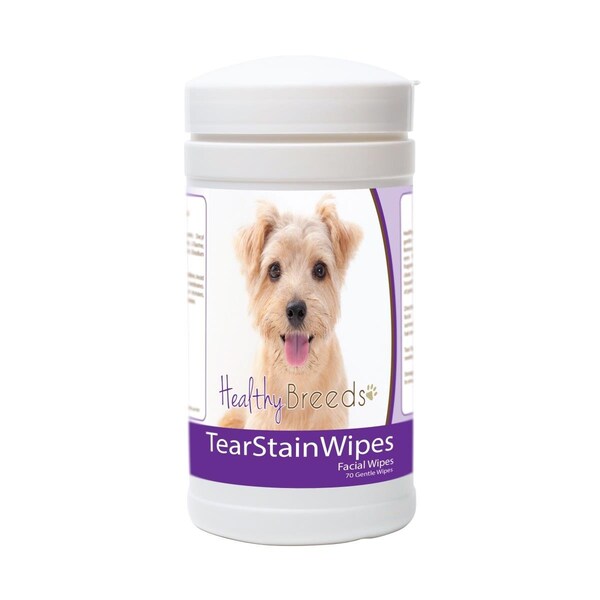 Healthy Breeds Norfolk Terrier Tear Stain Wipes - 70 Count, 70PK - 840235174219