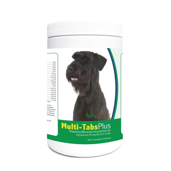 Healthy Breeds Giant Schnauzer Multi-Tabs Plus Chewable Tablets, 365PK - 840235122970