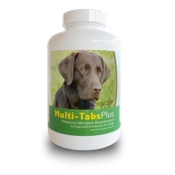 Healthy Breeds Labrador Retriever Multi-Tabs Plus Chewable Tablets, 180PK - 840235140370