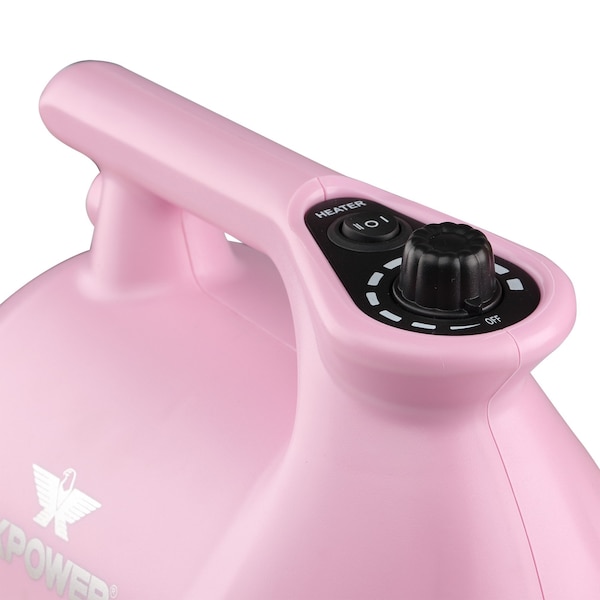 Xpower High Velocity Variable Speed Pet Dryer with 2-Stage Heat Settings - Pastel Pink - B-123-PASTEL-PINK