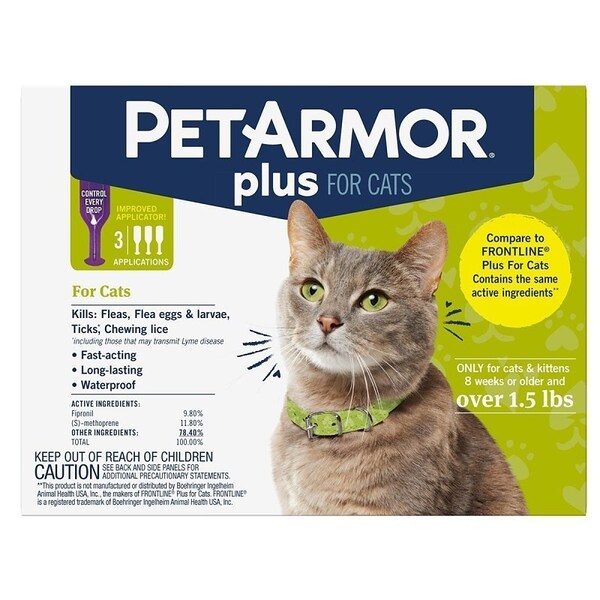 Pet Armor PetArmor Plus Flea and Tick Topical Treatment, Liquid Tube - 5391