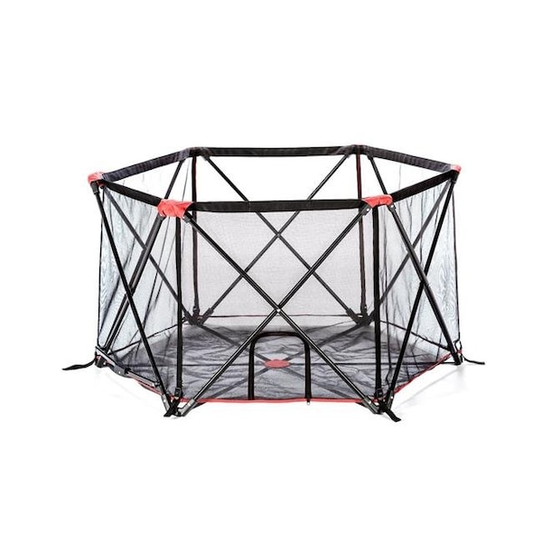 Carlson Carlson 2700 6 Panel Portable Pet Yard; Black with Red Accents - 2700