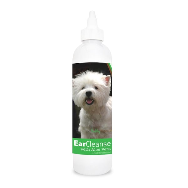 Healthy Breeds 8 oz West Highland White Terrier Ear Cleanse with Aloe Vera Cucumber Melon - 840235116490
