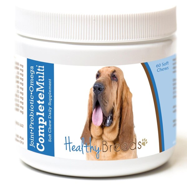 Healthy Breeds Bloodhound All in One Multivitamin Soft Chew, 60PK - 192959007440