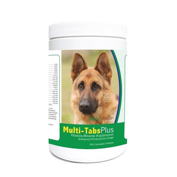 Healthy Breeds Healthy Breeds 840235123415 German Shepherd Multi-Tabs Plus Chewable Tablets - 365 Count - 840235123415