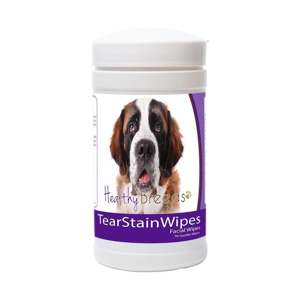 Healthy Breeds Saint Bernard Tear Stain Wipes - 840235152095