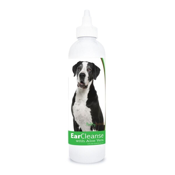 Pamperedpets 8 oz Great Dane Ear Cleanse with Aloe Vera Cucumber Melon - PA3489869