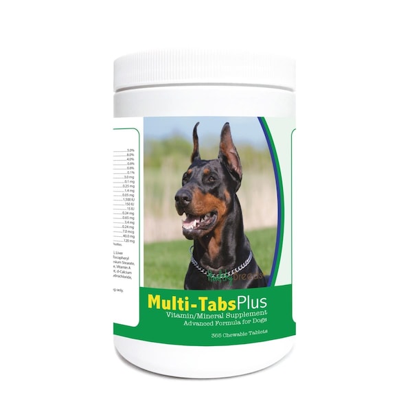 Healthy Breeds Doberman Pinscher Multi-Tabs Plus Chewable Tablets, 365PK - 840235122550