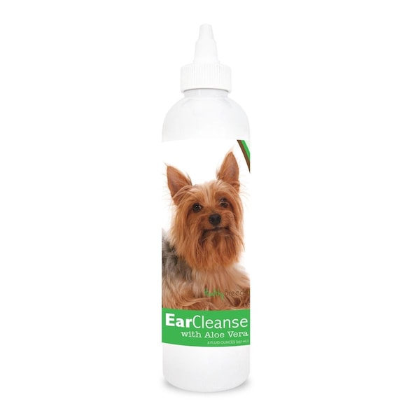 Healthy Breeds 8 oz Silky Terrier Ear Cleanse with Aloe Vera Cucumber Melon - 840235114574