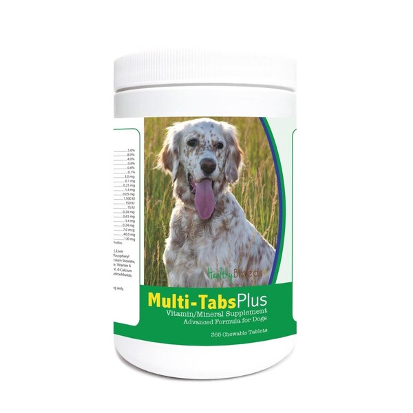 Healthy Breeds English Setter Multi-Tabs Plus Chewable Tablets, 365PK - 840235122883