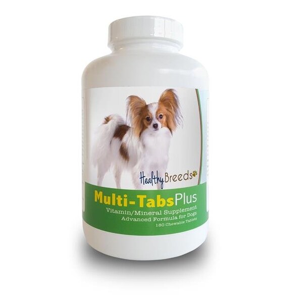 Healthy Breeds Healthy Breeds 840235140542 Papillon Multi-Tabs Plus Chewable Tablets; 180 Count - 840235140542