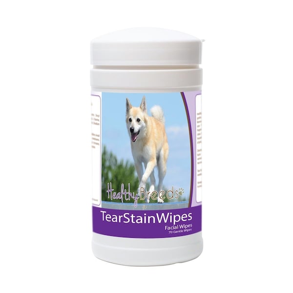 Healthy Breeds Norwegian Buhund Tear Stain Wipes - 70 Count, 70PK - 840235171362