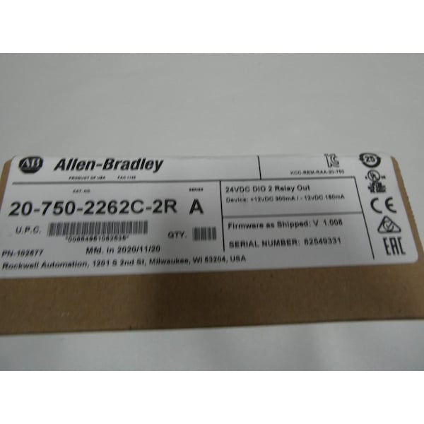 Allen Bradley POWERFLEX I/O OPTION CARD SER A PCB CIRCUIT BOARD - 20-750-2262C-2R