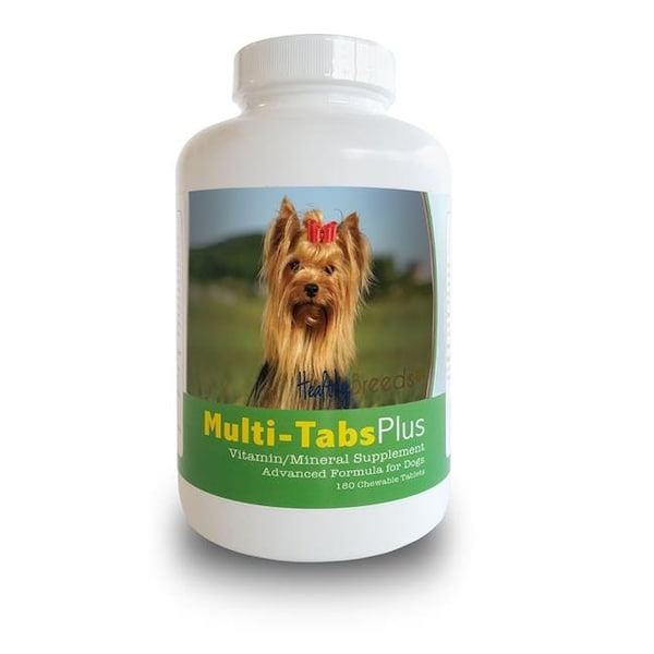 Healthy Breeds Healthy Breeds 840235140917 Yorkshire Terrier Multi-Tabs Plus Chewable Tablets; 180 Count - 840235140917