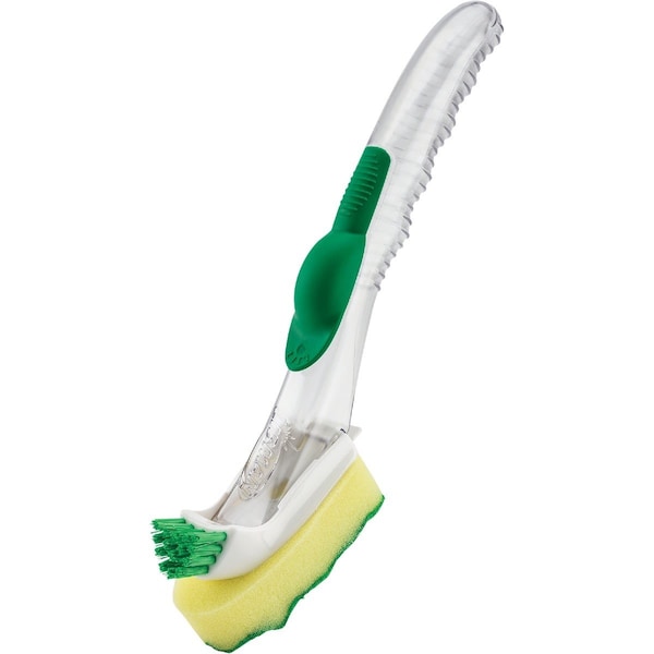 Libman Green 95% Recycled PET Water Bottles Polypropylene Dish Brush - 1136