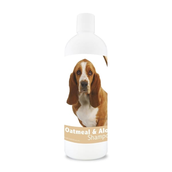 Healthy Breeds 16 oz Basset Hound Oatmeal Shampoo with Aloe - 840235101307