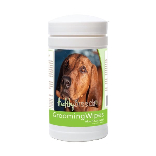 Healthy Breeds Redbone Coonhound Grooming Wipes, 70PK - 840235174257