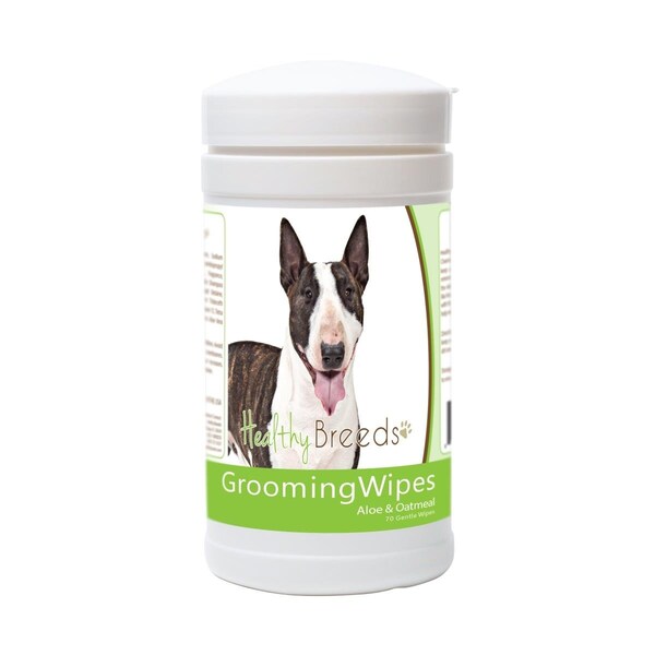 Healthy Breeds Miniature Bull Terrier Grooming Wipes - 70 Count, 70PK - 840235176503