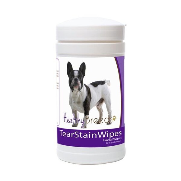 Healthy Breeds Healthy Breeds 840235152958 French Bulldog Tear Stain Wipes - 840235152958
