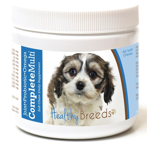 Healthy Breeds Cavachon All in One Multivitamin Soft Chew, 60PK - 192959007640