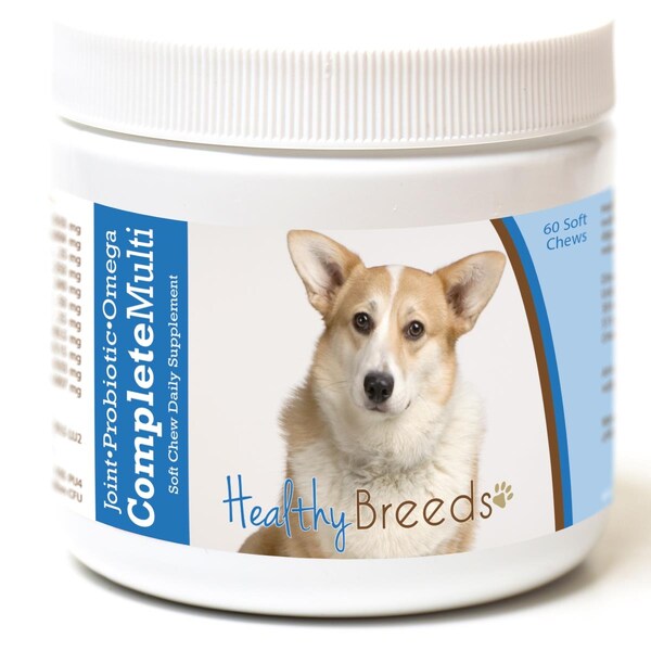 Healthy Breeds Cardigan Welsh Corgi All in One Multivitamin Soft Chew, 60PK - 192959007690