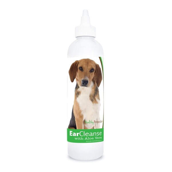 Healthy Breeds 8 oz Harrier Ear Cleanse with Aloe Vera Cucumber Melon - 840235197096