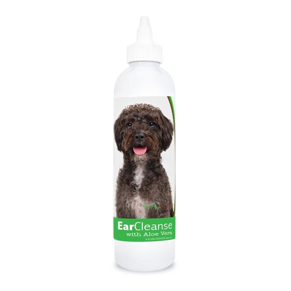 Healthy Breeds 8 oz Schnoodle Ear Cleanse with Aloe Vera Cucumber Melon - 840235197010
