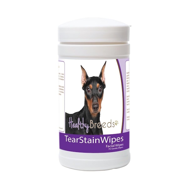 Healthy Breeds German Pinscher Tear Stain Wipes - 70 Count, 70PK - 840235173571