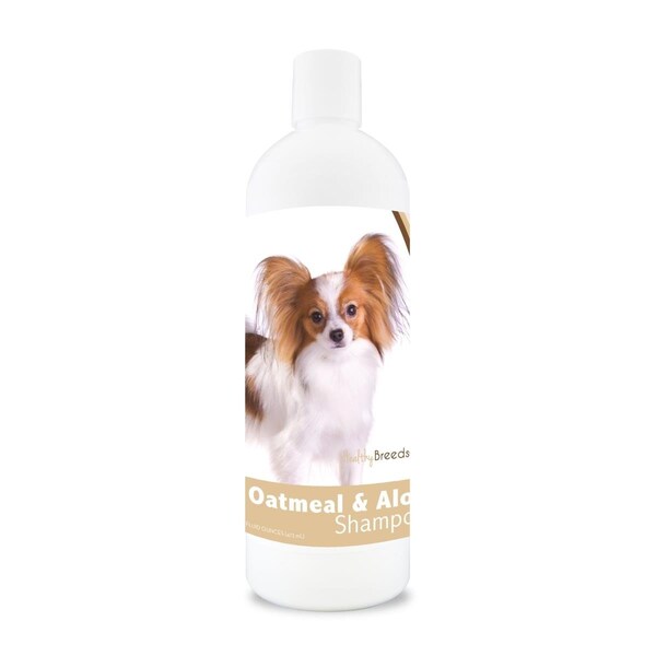 Healthy Breeds 16 oz Papillon Oatmeal Shampoo with Aloe - 840235111887
