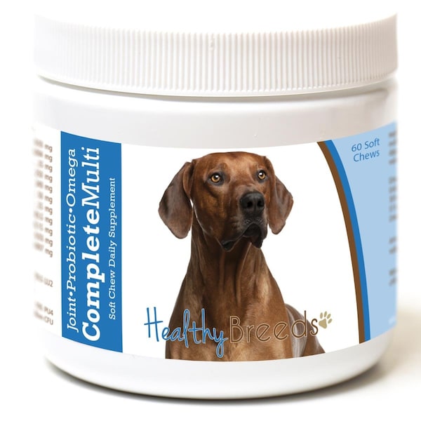 Healthy Breeds Rhodesian Ridgeback all in one Multivitamin Soft Chew, 60PK - 192959008883
