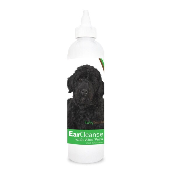 Healthy Breeds 8 oz Portuguese Water Dog Ear Cleanse with Aloe Vera Cucumber Melon - 840235112570