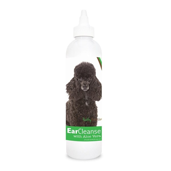 Healthy Breeds 8 oz Poodle Ear Cleanse with Aloe Vera Cucumber Melon - 840235112143