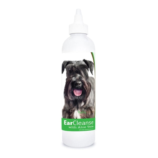 Healthy Breeds 8 oz Cesky Terrier Ear Cleanse with Aloe Vera Cucumber Melon - 840235197669