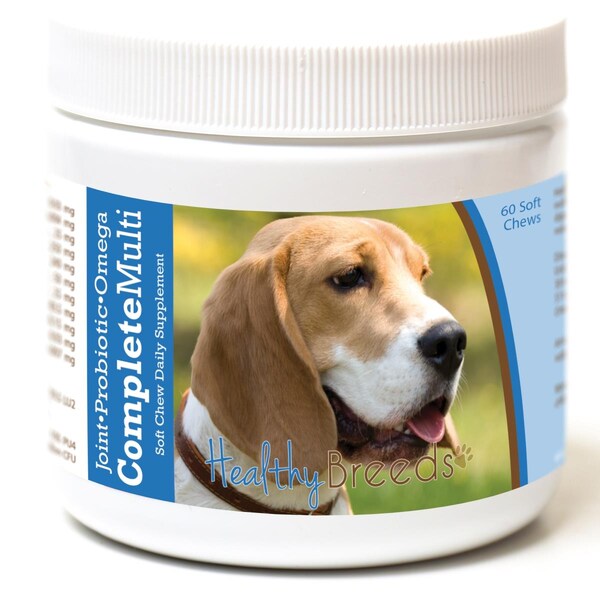 Healthy Breeds Beagle All in One Multivitamin Soft Chew, 60PK - 192959007340
