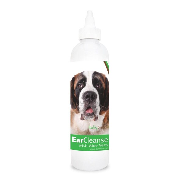 Healthy Breeds 8 oz Saint Bernard Ear Cleanse with Aloe Vera Cucumber Melon - 840235114987