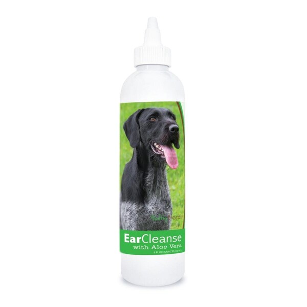 Healthy Breeds 8 oz German Wirehaired Pointer Ear Cleanse with Aloe Vera Cucumber Melon - 840235107514