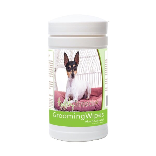 Healthy Breeds Toy Fox Terrier Grooming Wipes - 70 Count, 70PK - 840235177180